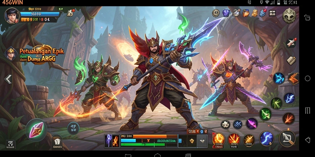 Tampilan gameplay epik 456WIN dengan aksi ARPG yang mendebarkan.
