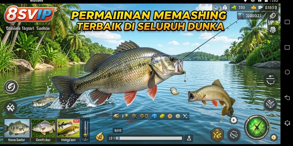 Tangkapan terbaik dalam permainan memancing 8SVIP yang menampilkan keindahan lokasi.