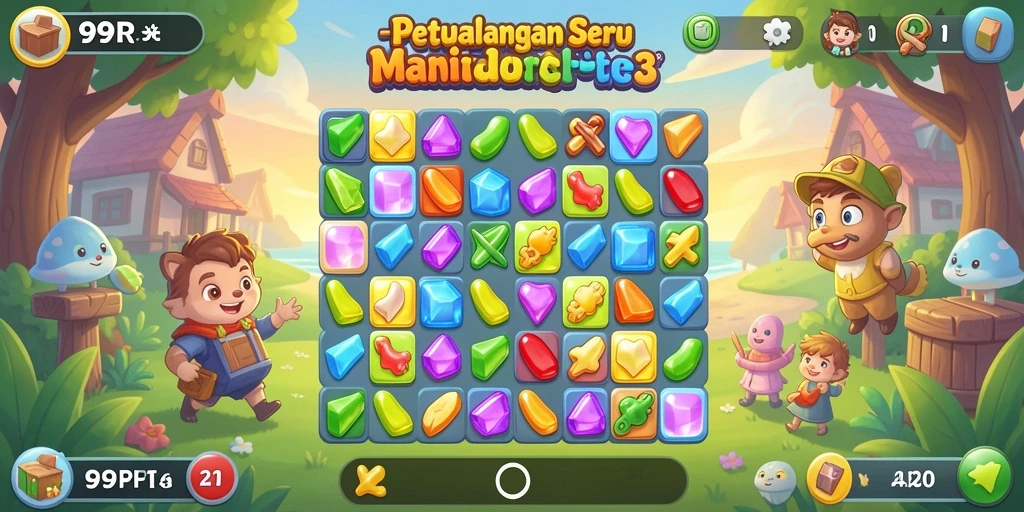 Tampilan menarik dari gameplay 99RP yang penuh warna.