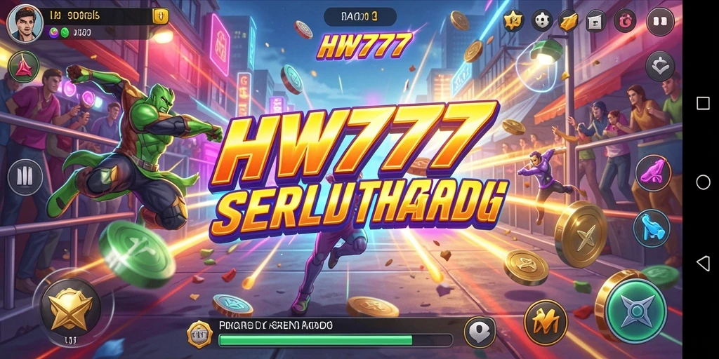Screenshot menampilkan aksi gameplay seru HW777 yang mendebarkan.