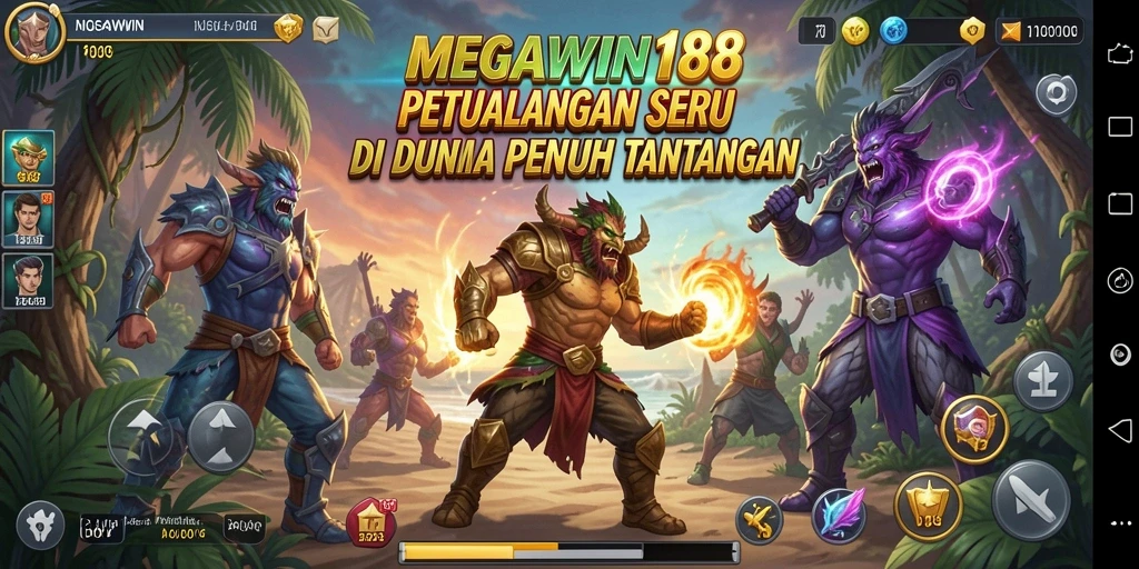 Screenshot gameplay MEGAWIN188 menampilkan petualangan yang menegangkan dan grafis yang memukau.