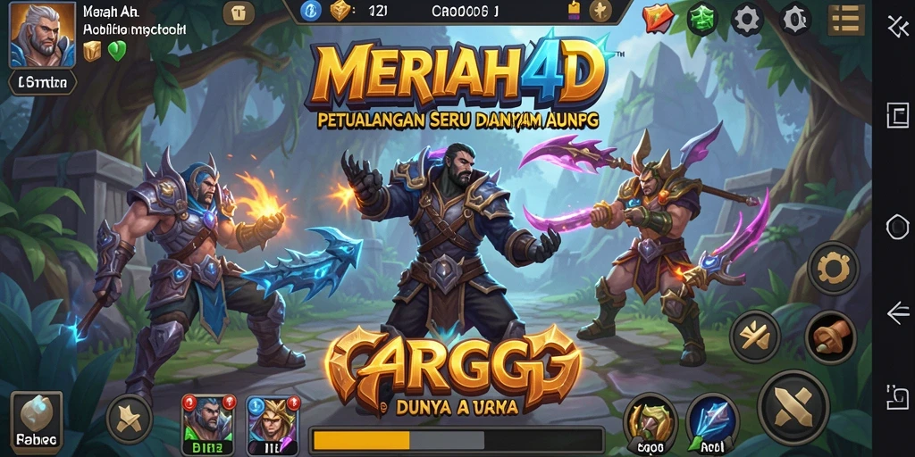 Tampilan gameplay seru dalam game ARPG MERIAH4D.