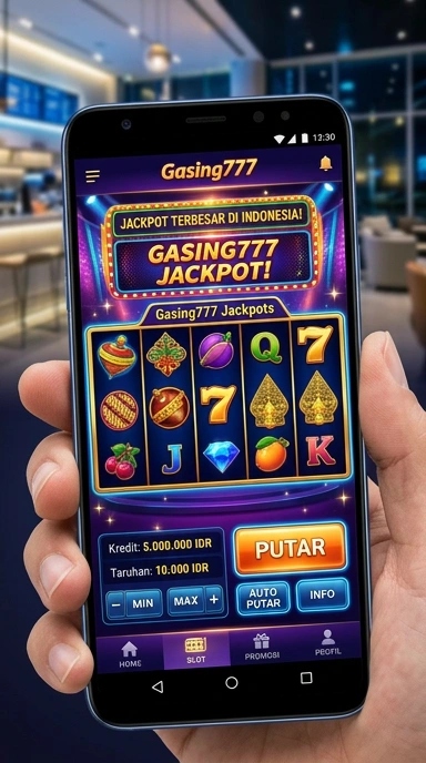 Tampilan beranda aplikasi gasing777 yang menarik dan mudah dinavigasi.